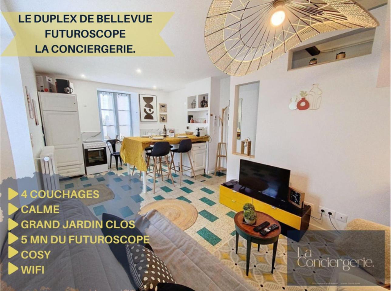 Le Duplex De Bellevue - Futuroscope - La Conciergerie. Apartment Jaunay-Clan Ngoại thất bức ảnh
